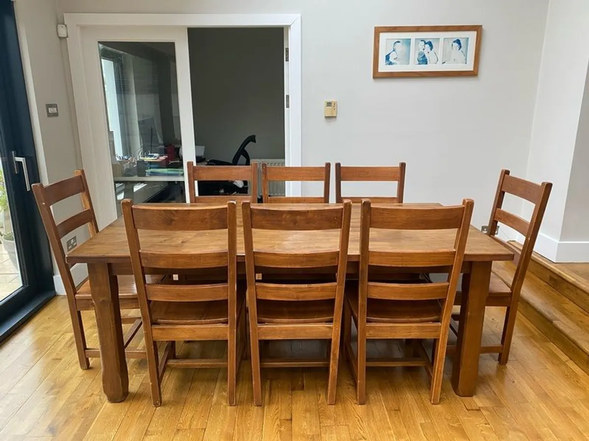 Dining Table & 8 Chairs - Image 2