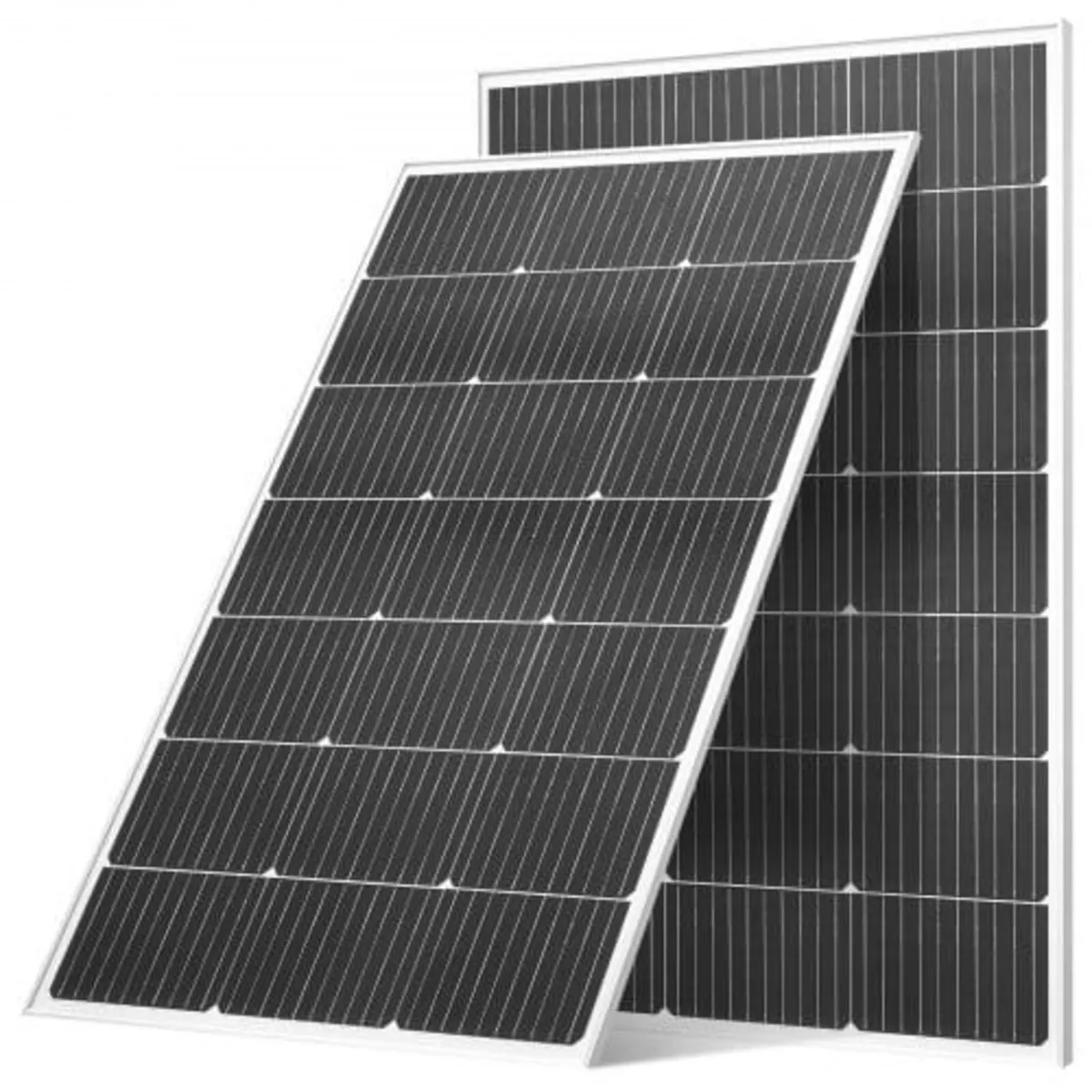 2PCS 100W Monocrystalline Solar Panels, 23% High-E - Image 1