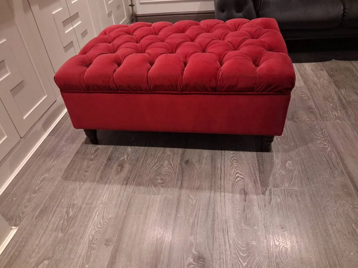 Raspberry Coloured Otterman Foot Rest - Image 1