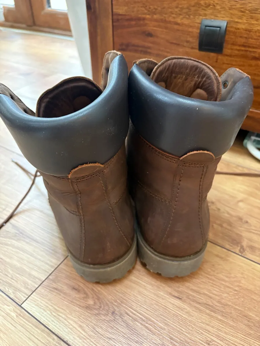 Leather Boots EU45 Panama Brown - Image 4