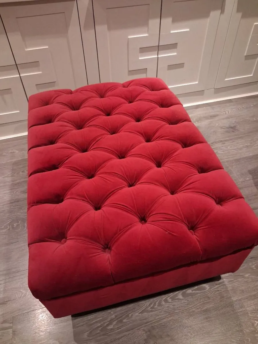 Raspberry Coloured Otterman Foot Rest - Image 2