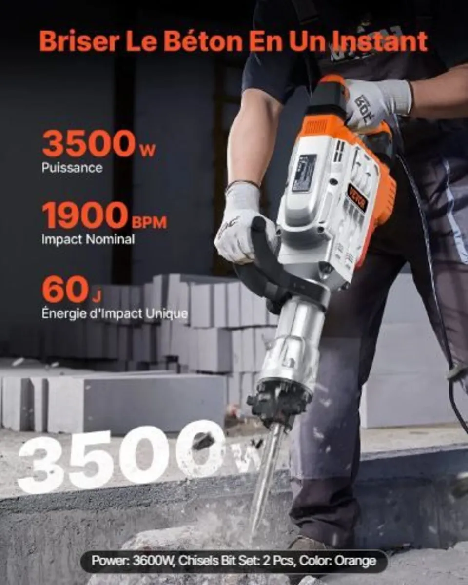 Demolition Jack Hammer, 3500W - Image 3