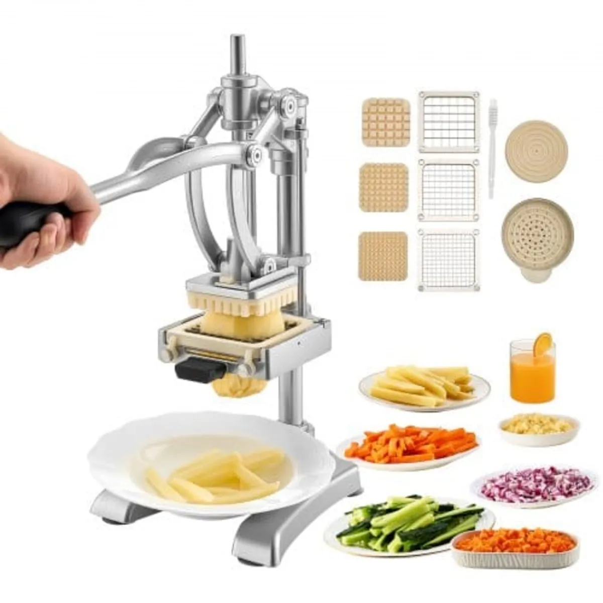 Commercial French Fry Cutter, Stainless Steel Vege - Image 1