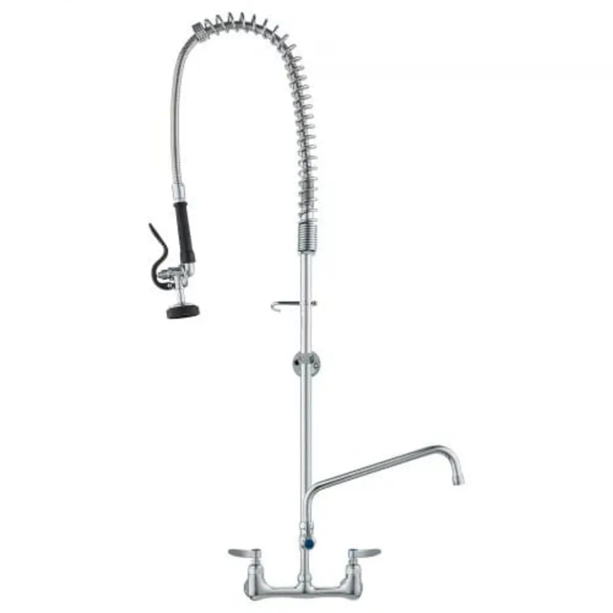 Commercial Faucet with Pre-Rinse Sprayer, 47" Heig - Image 1