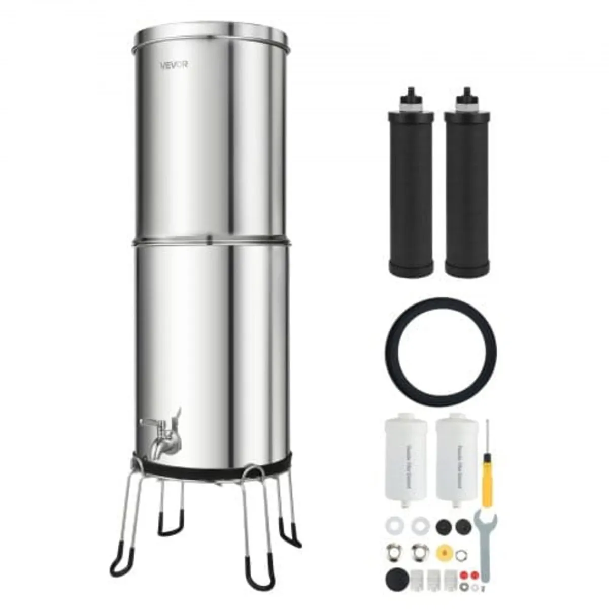 Gravity-fed Water Filter System, 12.3L 304 Stainle - Image 1