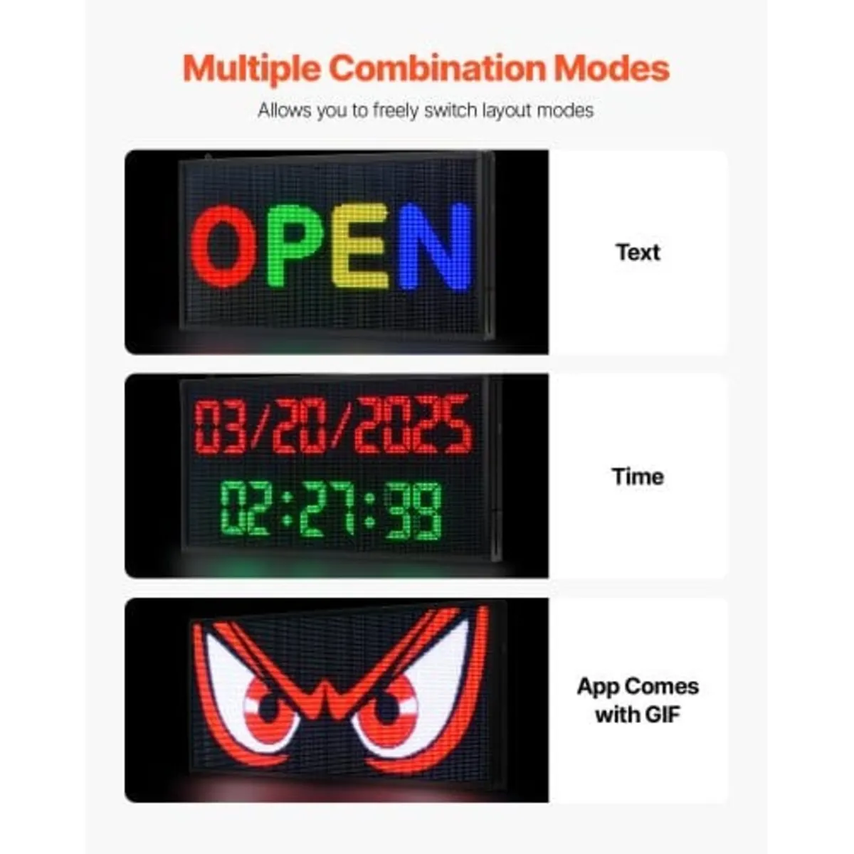 Programmable LED Sign, P5 Full Color Flexible Digi - Image 4