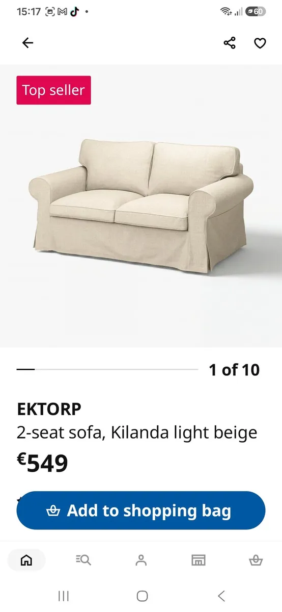 2 seater sofa - Image 1