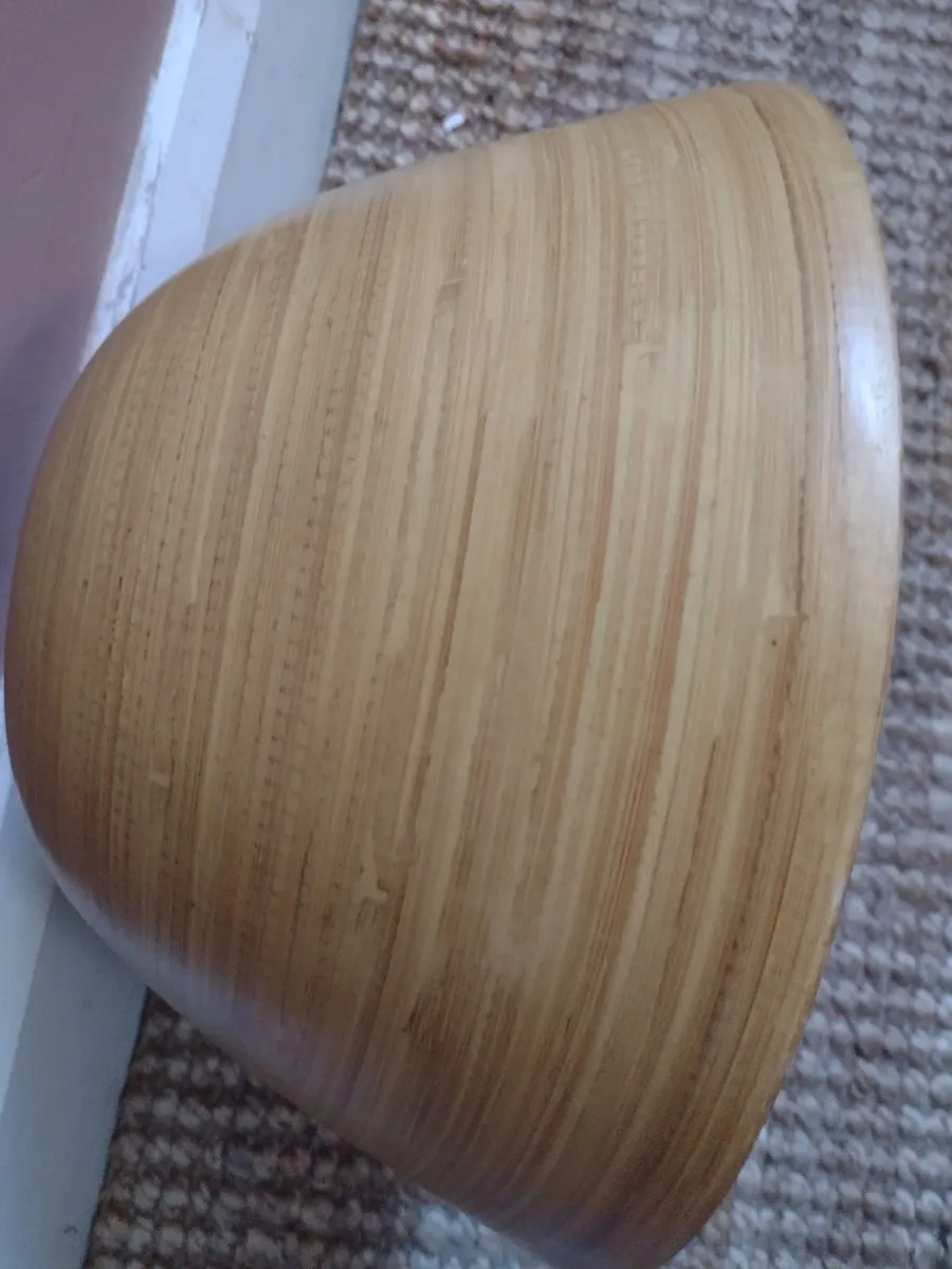 Large bamboo bowl - Image 1