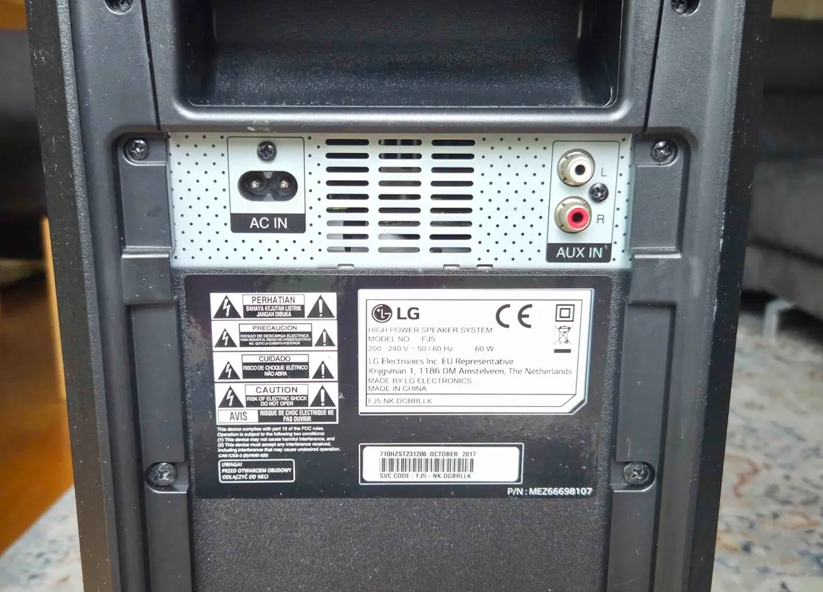 LG FJ5 XBOOM 220W Speaker System with Bluetooth - Image 4