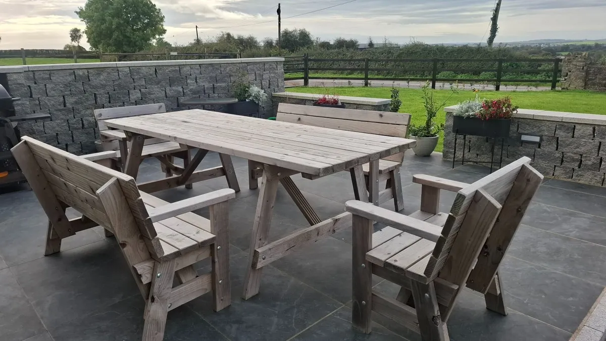 Garden Table and Chairs - Image 1