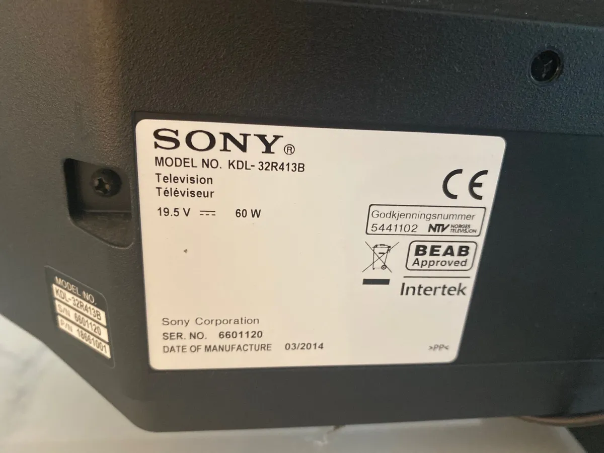 Sony Bravia 33inch TV - Image 3
