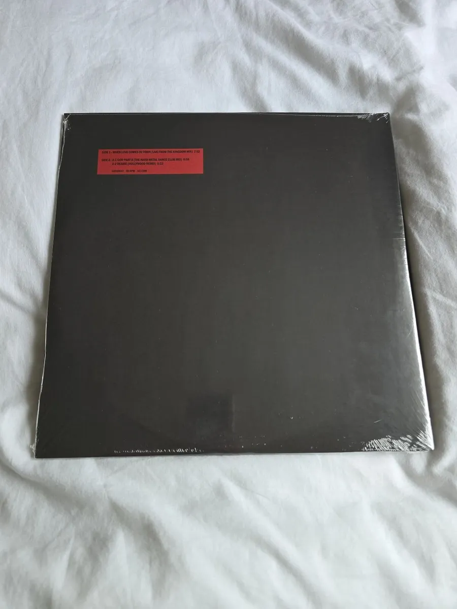 U2 – 3-D Dance Mixes 12" Vinyl EP - Image 2