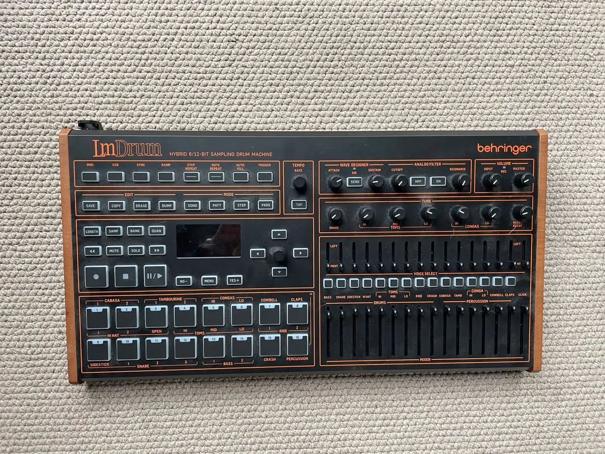 Behringer LmDrum Hybrid 8/12 Bit sampling drum m/c - Image 1