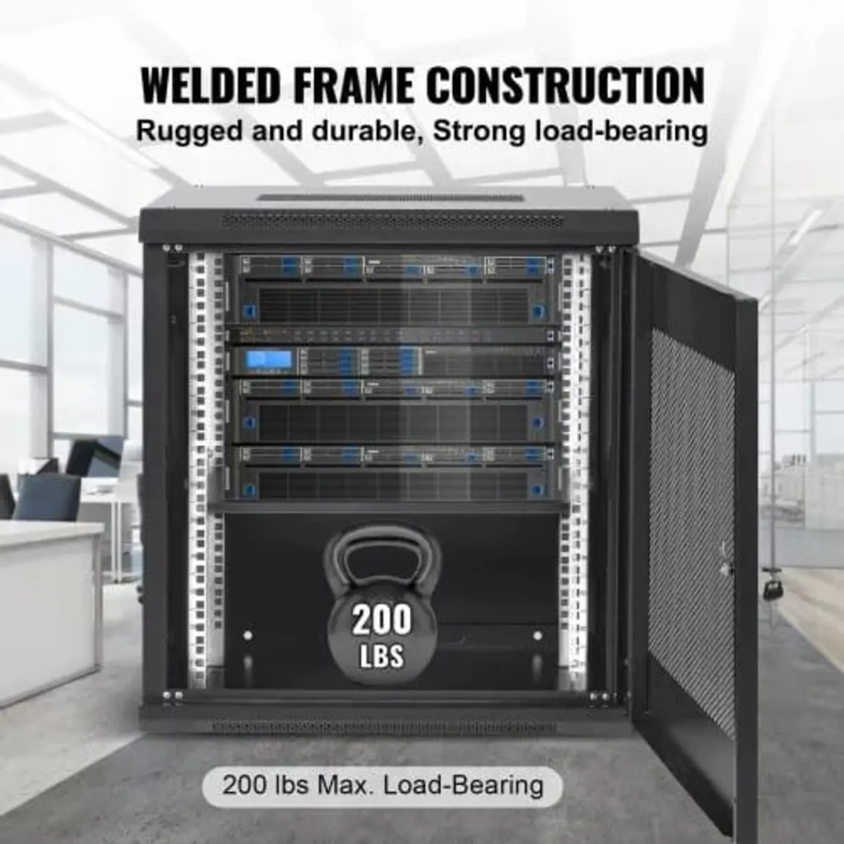 12U Wall Mount Network Server Cabinet, 37.6cm/14.8 - Image 2