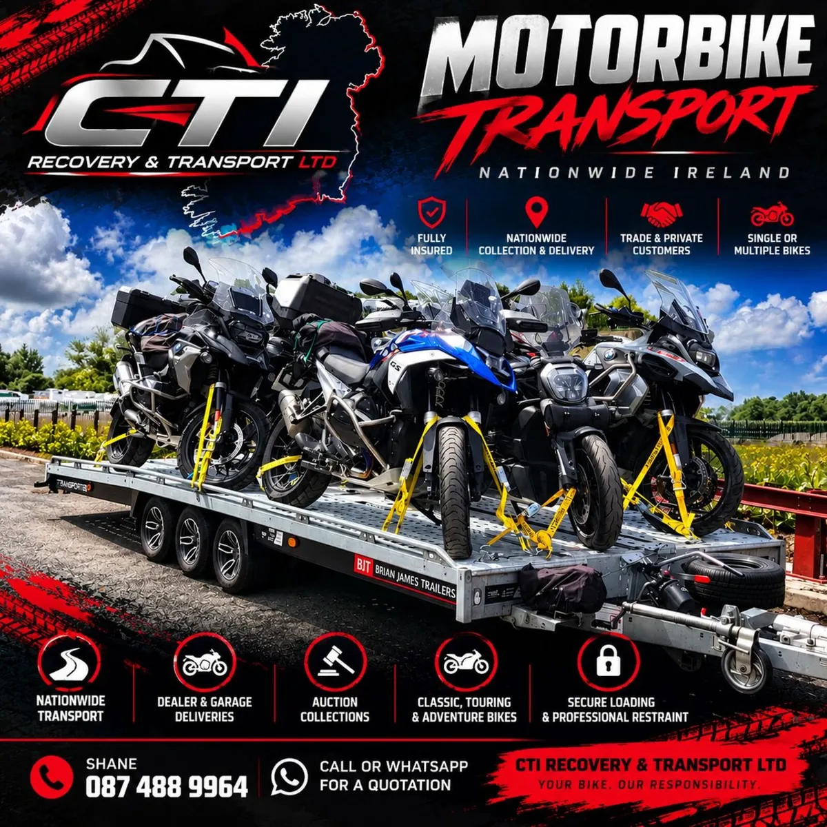 Motorbike Transport |Belfast-Cork weekly - Image 1