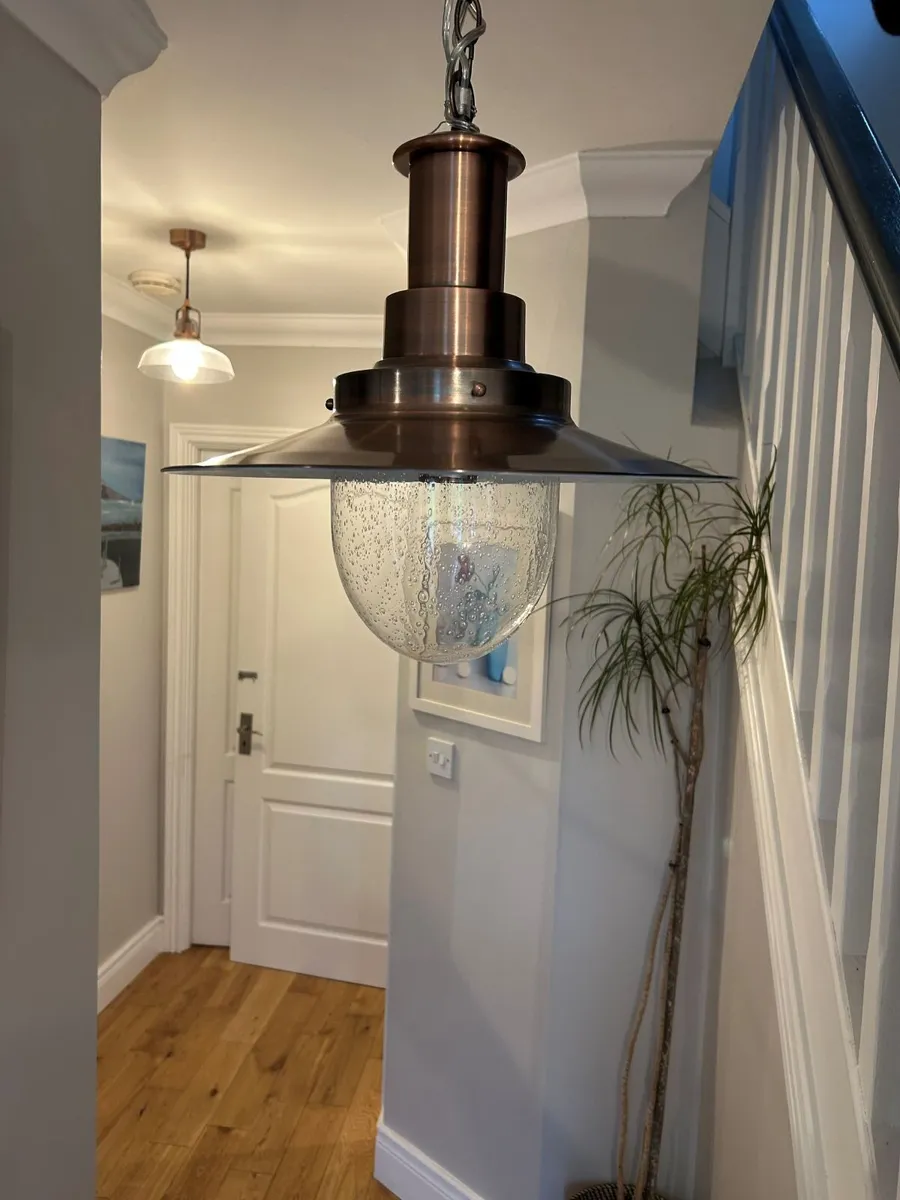 Pair of brass lights for sale - Image 1