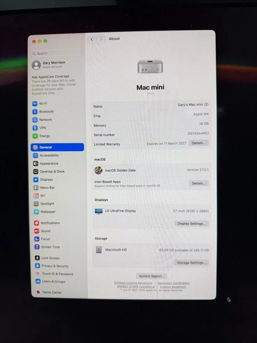 Apple Mac mini M4 (2024) 16GB / 256GB + Magic Keyboard & Magic Mouse, under warranty - Image 2