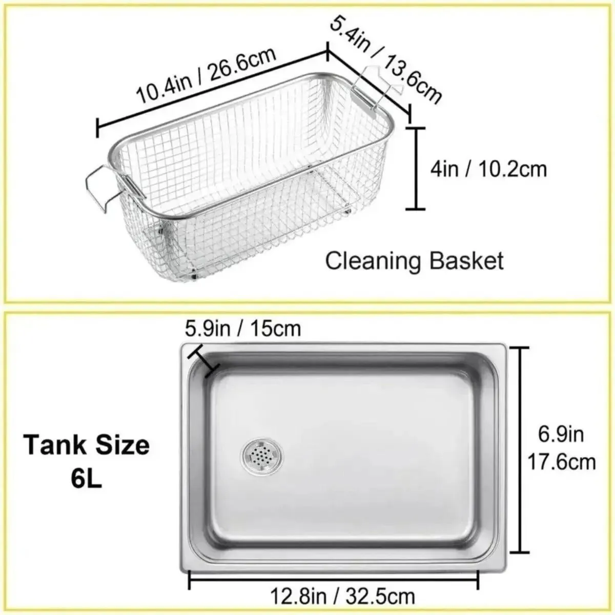 6L Digital Ultrasonic Cleaning Machine with Heater - Image 4