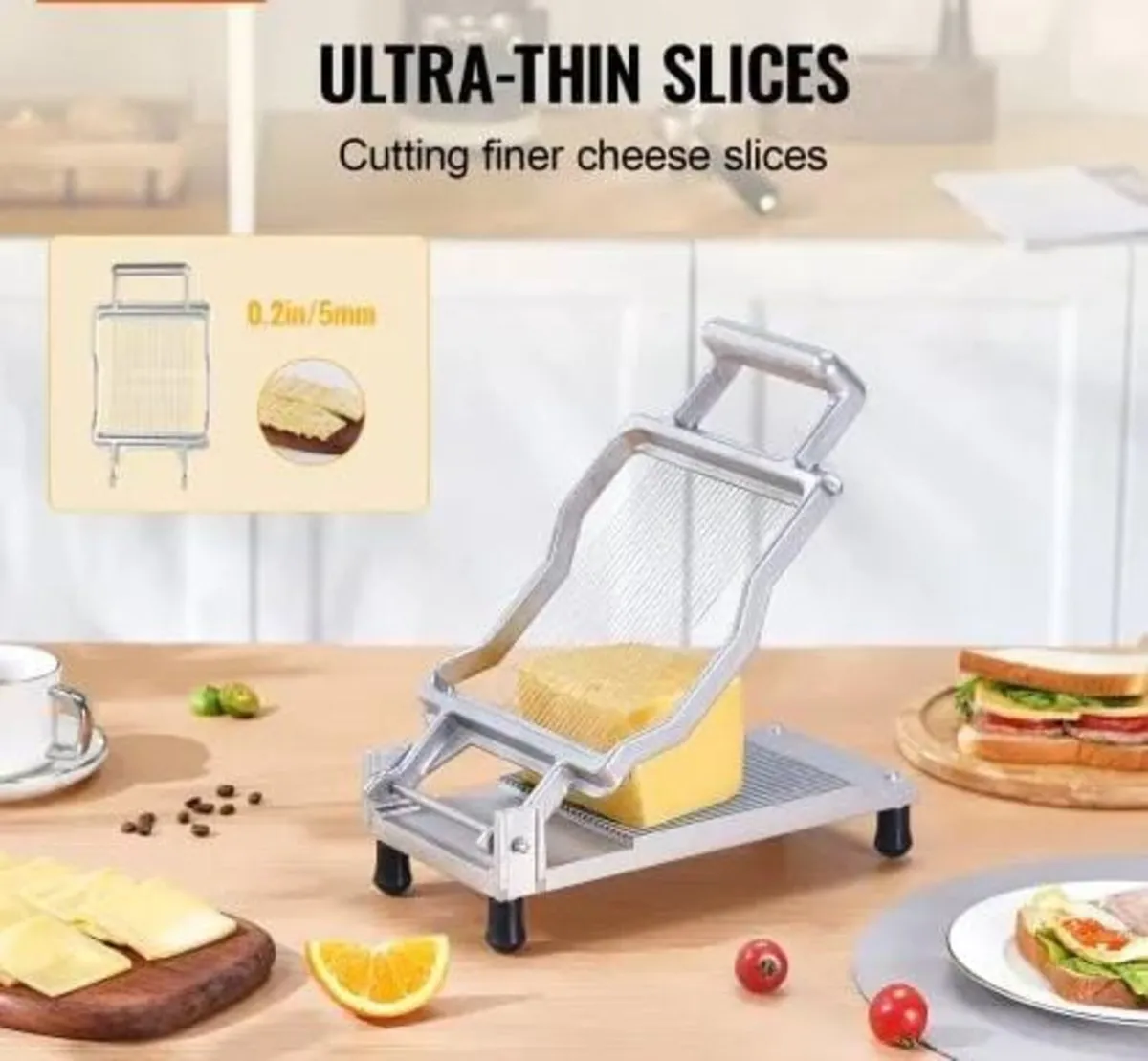 Cheese Cutter with Wire, 0.2" Ultra-Thin Cheeser B - Image 3