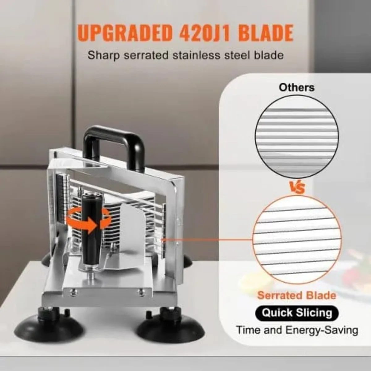 Commercial Tomato Slicer, 3/8 inch Tomato Cutter S - Image 3