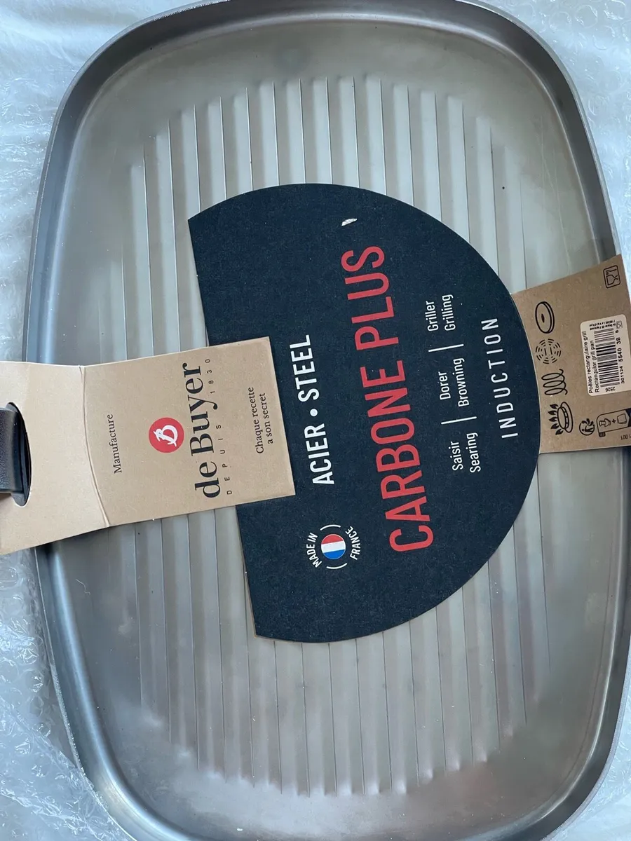 de Buyer Carbone Plus Grill Pan 38x26cm NEW - Image 1