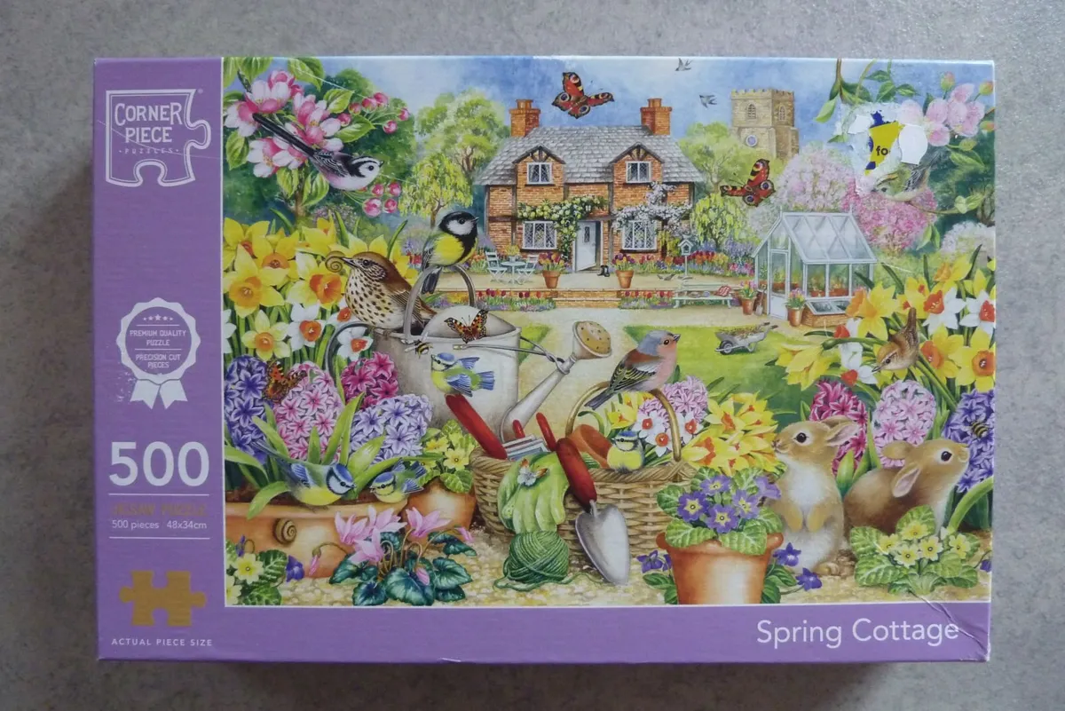Jigsaws - Spring Cottage and Cottage cat - Image 1