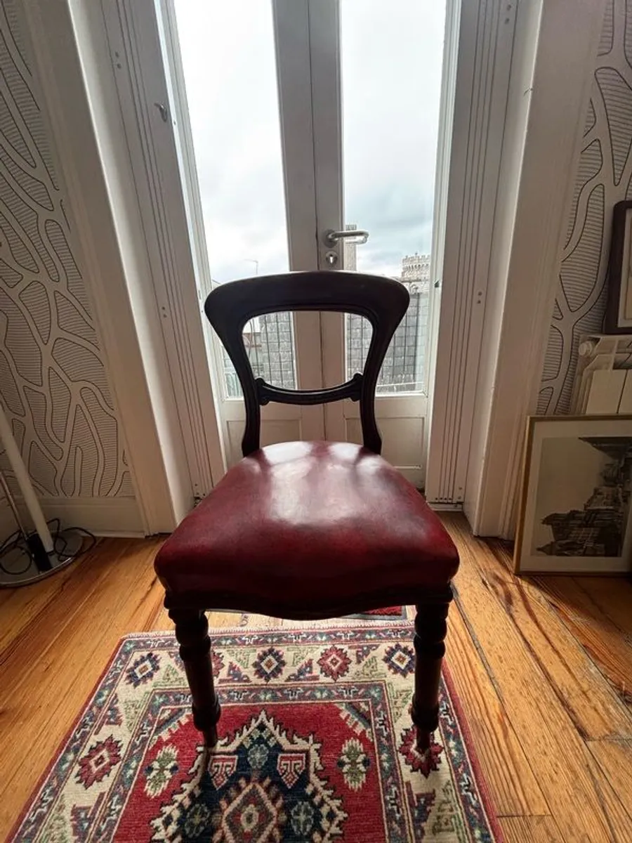 Set of 6 beautiful Victorian Mahogany dining chairs - Image 3