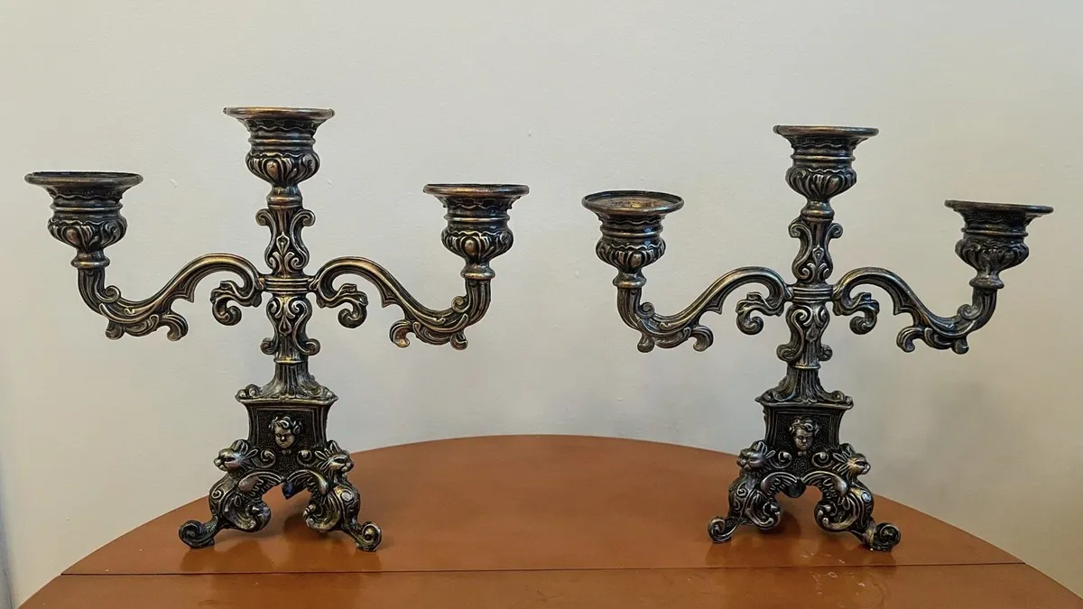 Vintage Italian Candelabras - Image 1