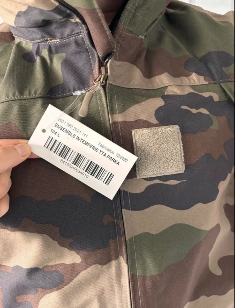 Camouflage Parka with pants Army Surplus. New - Image 3