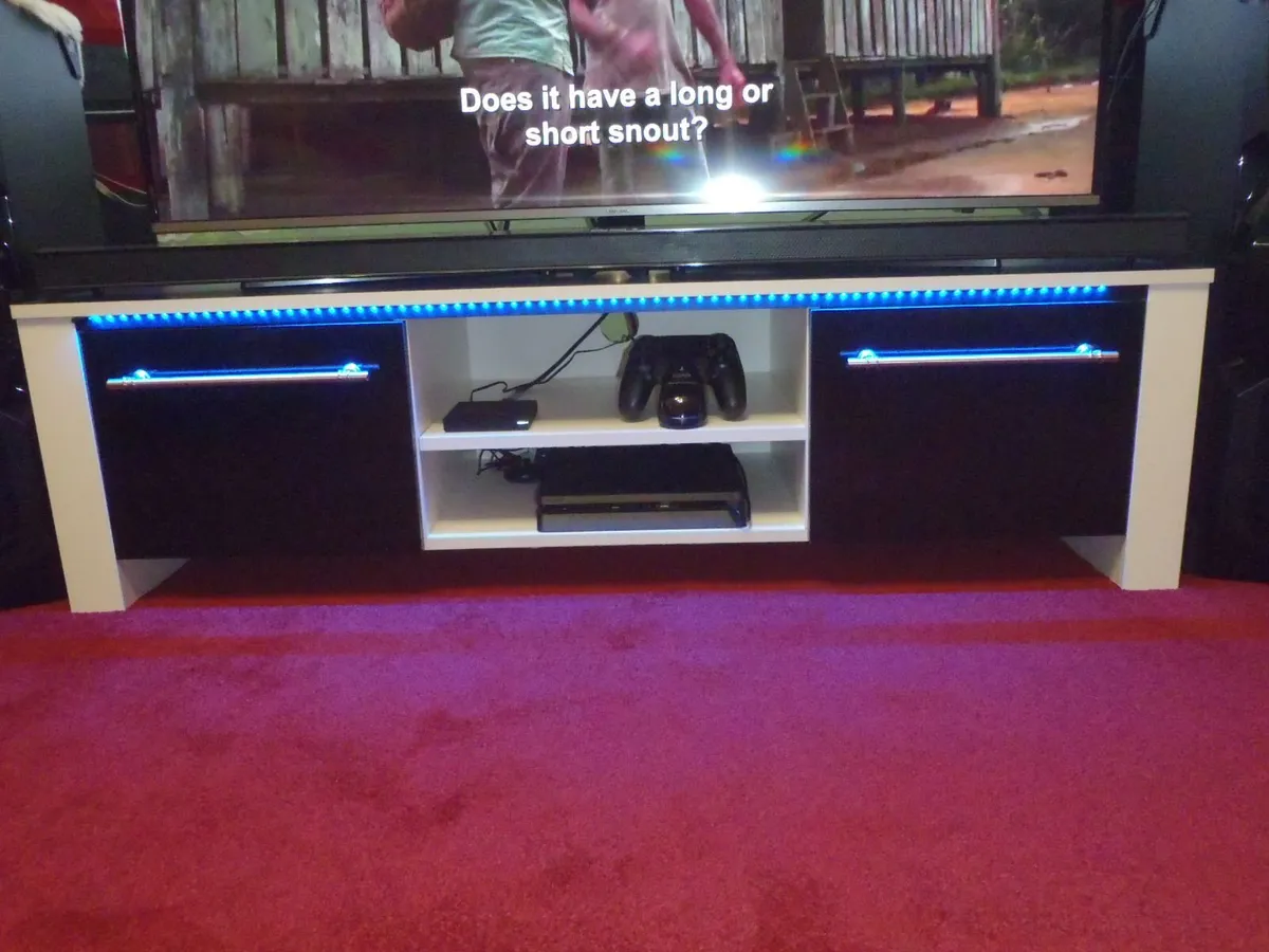 Tv Cabinet with blue LED light - Image 2