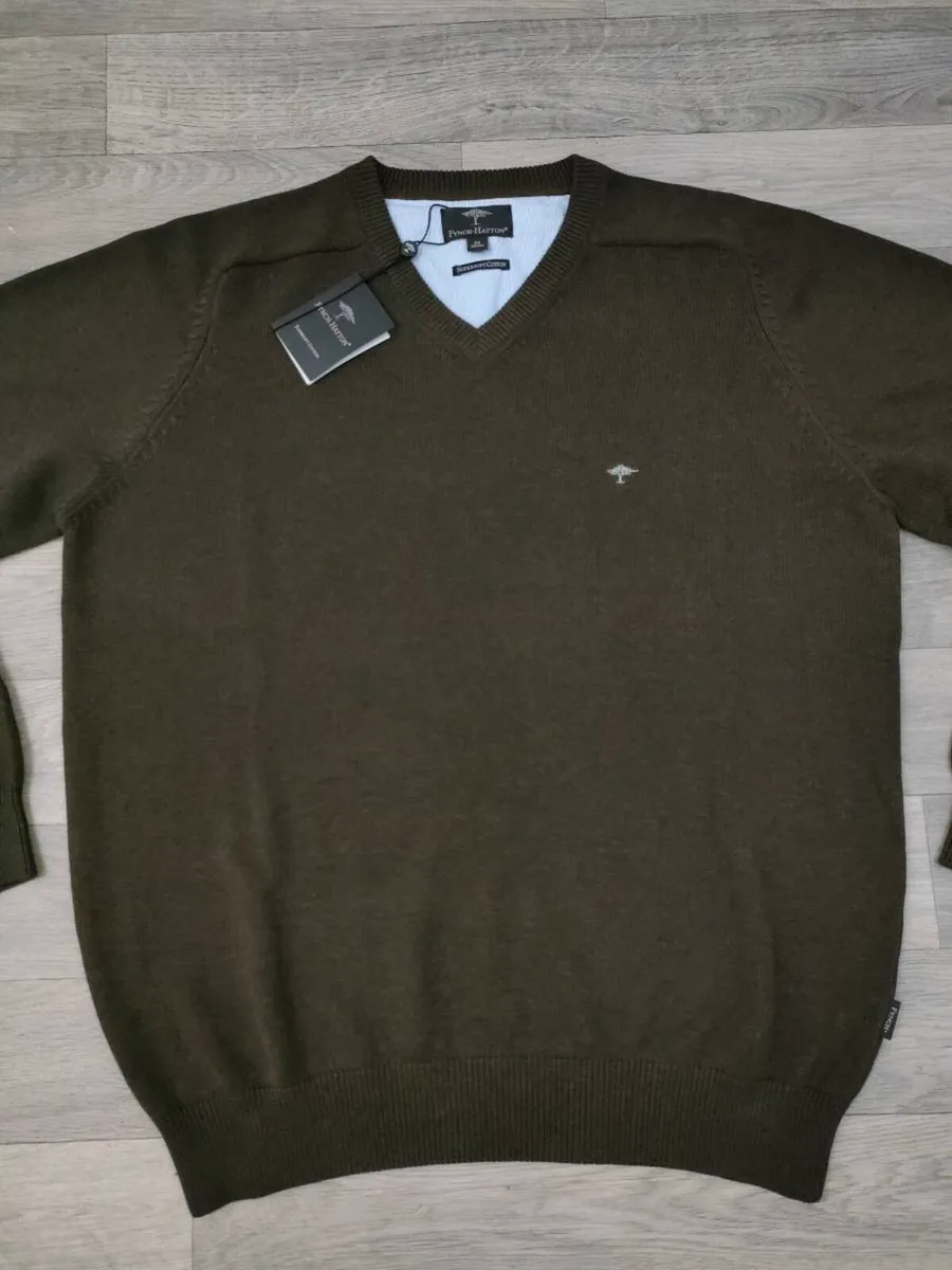 NEW Fynch Hatton Supersoft Cotton Jumper Mens M/L - Image 2