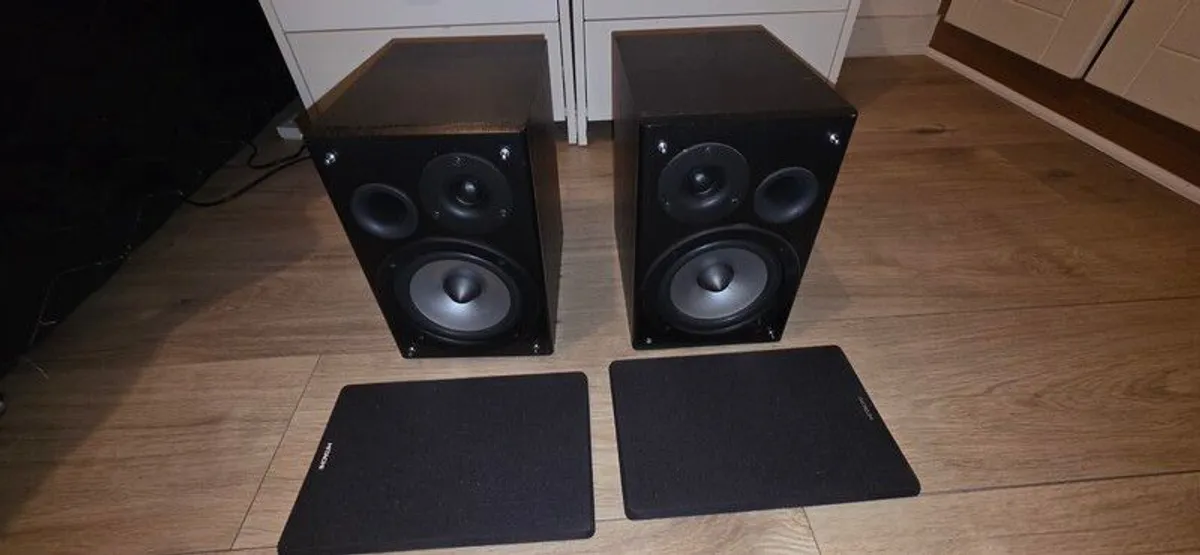 Hitachi AX-M76 Bookshelf Speakers - Pair - 4 OHM - Image 3
