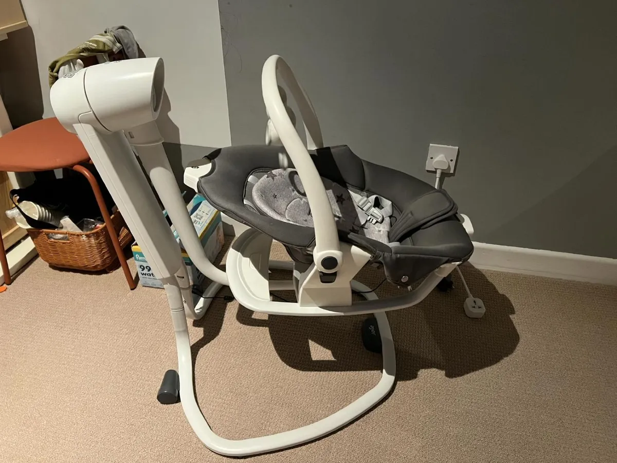 Joie Serina 2 in 1 Electric Baby Swing – Grey – Go - Image 2