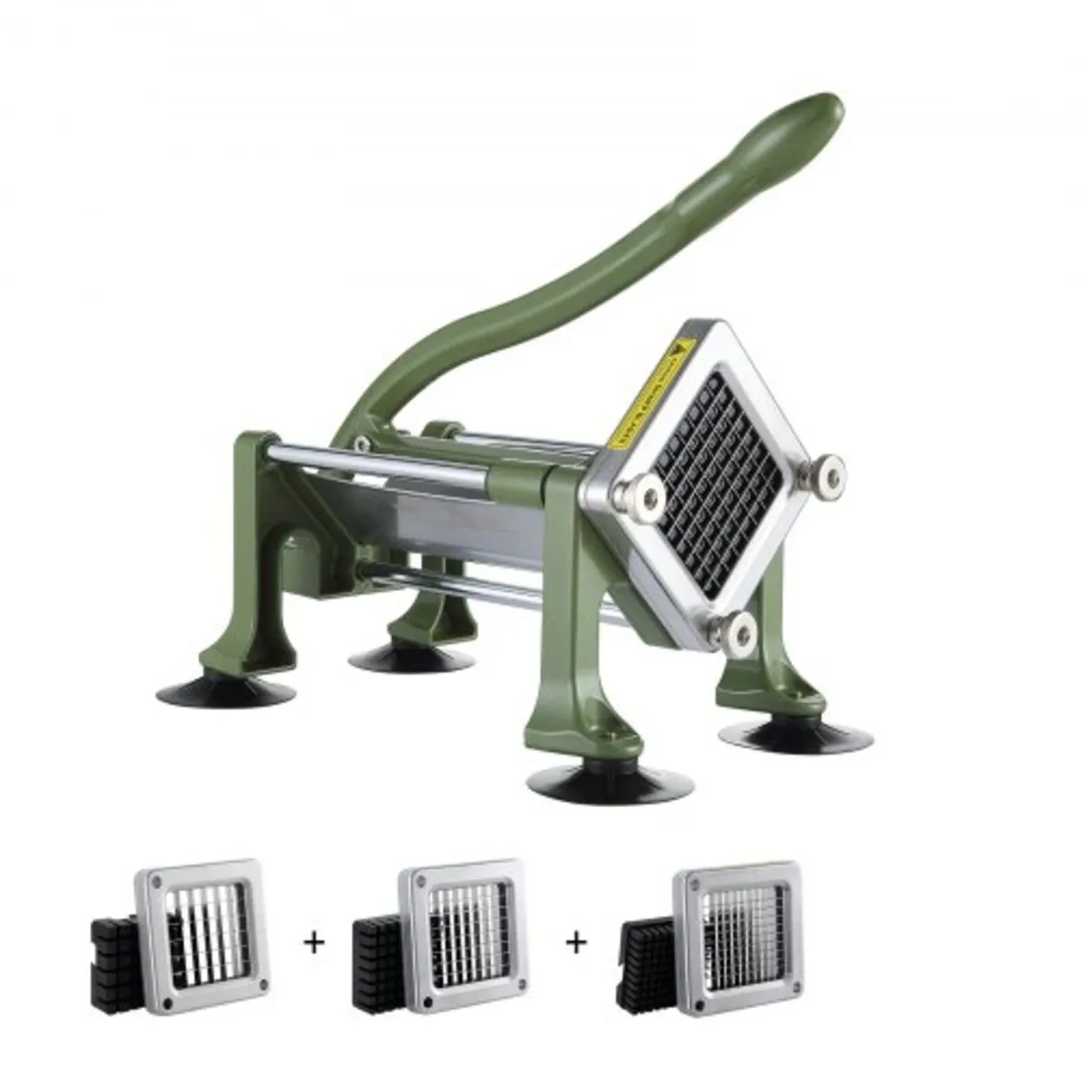 French Fry Cutter, Potato Slicer with 1/2" 3/8" 1/ - Image 1