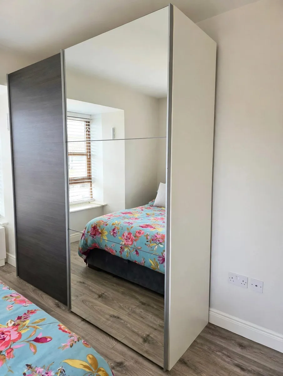 Large Sliding Wardrobe w/ Mirror - Image 2