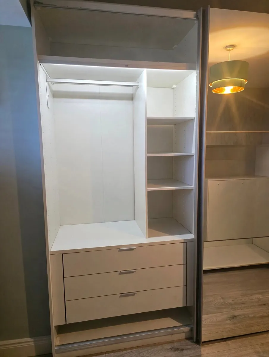 Large Sliding Wardrobe w/ Mirror - Image 3