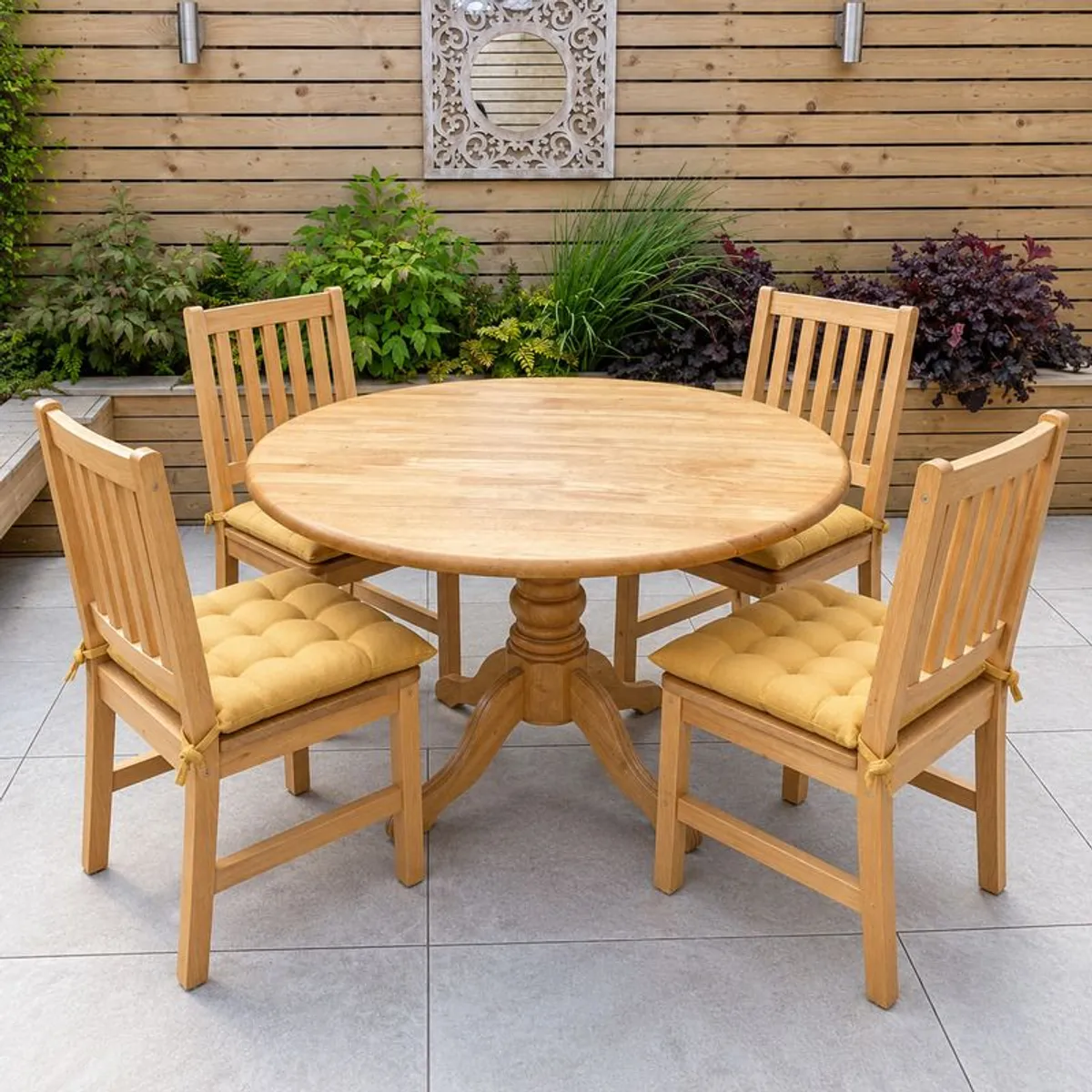 Solid Wooden Round Dining Table and 4 Chairs Only 50 - Image 1
