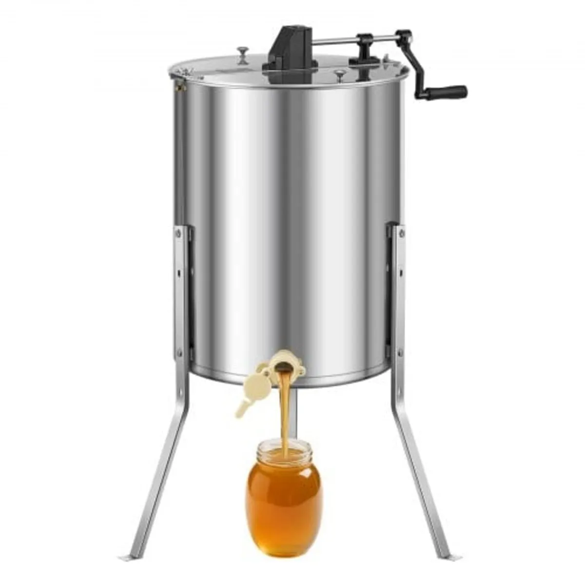 Honey Extractor, 4/8 Frame Manual Honey Spinner wi - Image 1