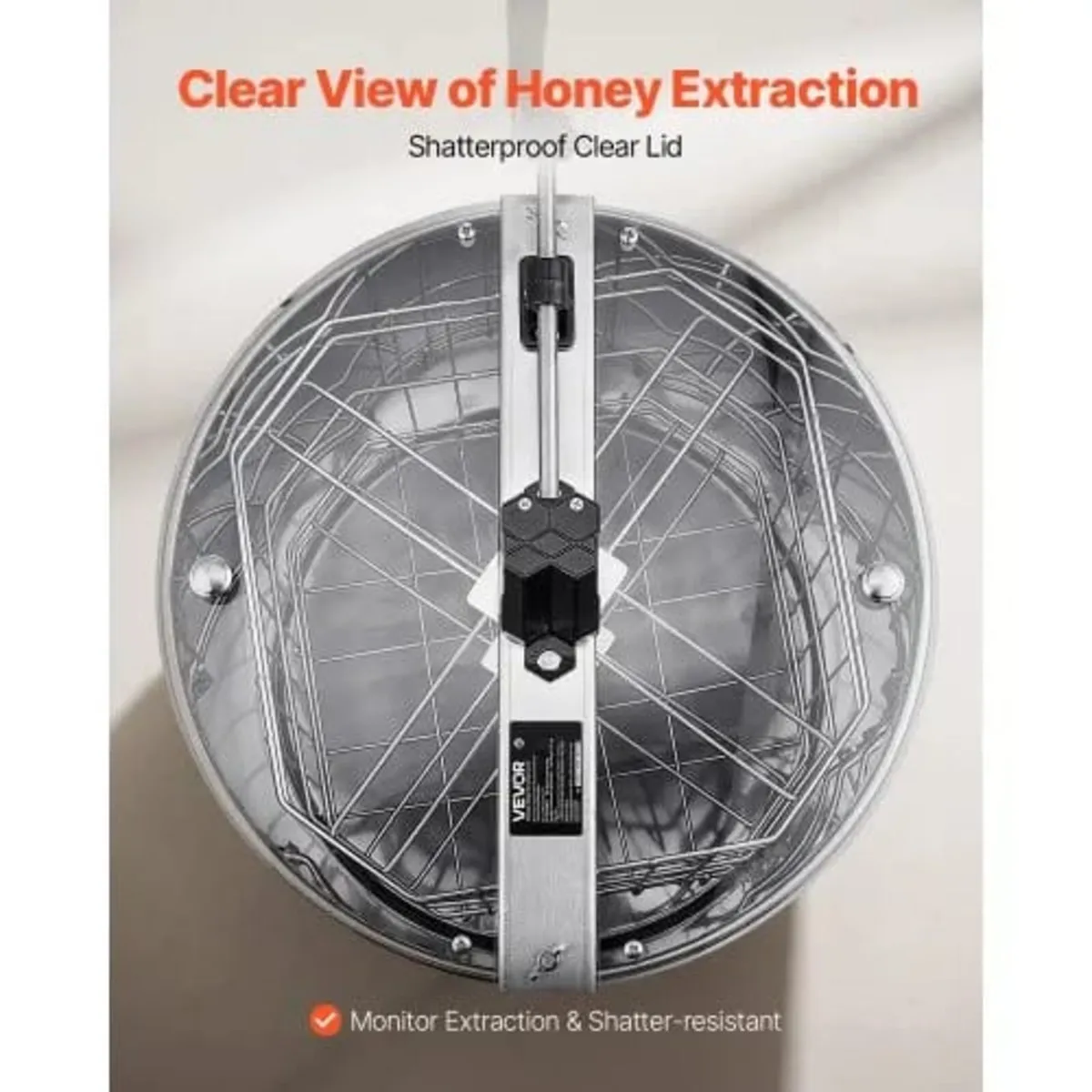 Honey Extractor, 4/8 Frame Manual Honey Spinner wi - Image 4