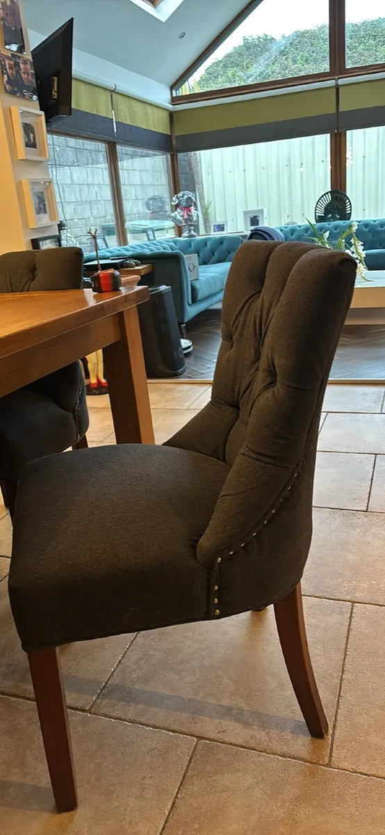 Dining chairs x 6 - Image 2