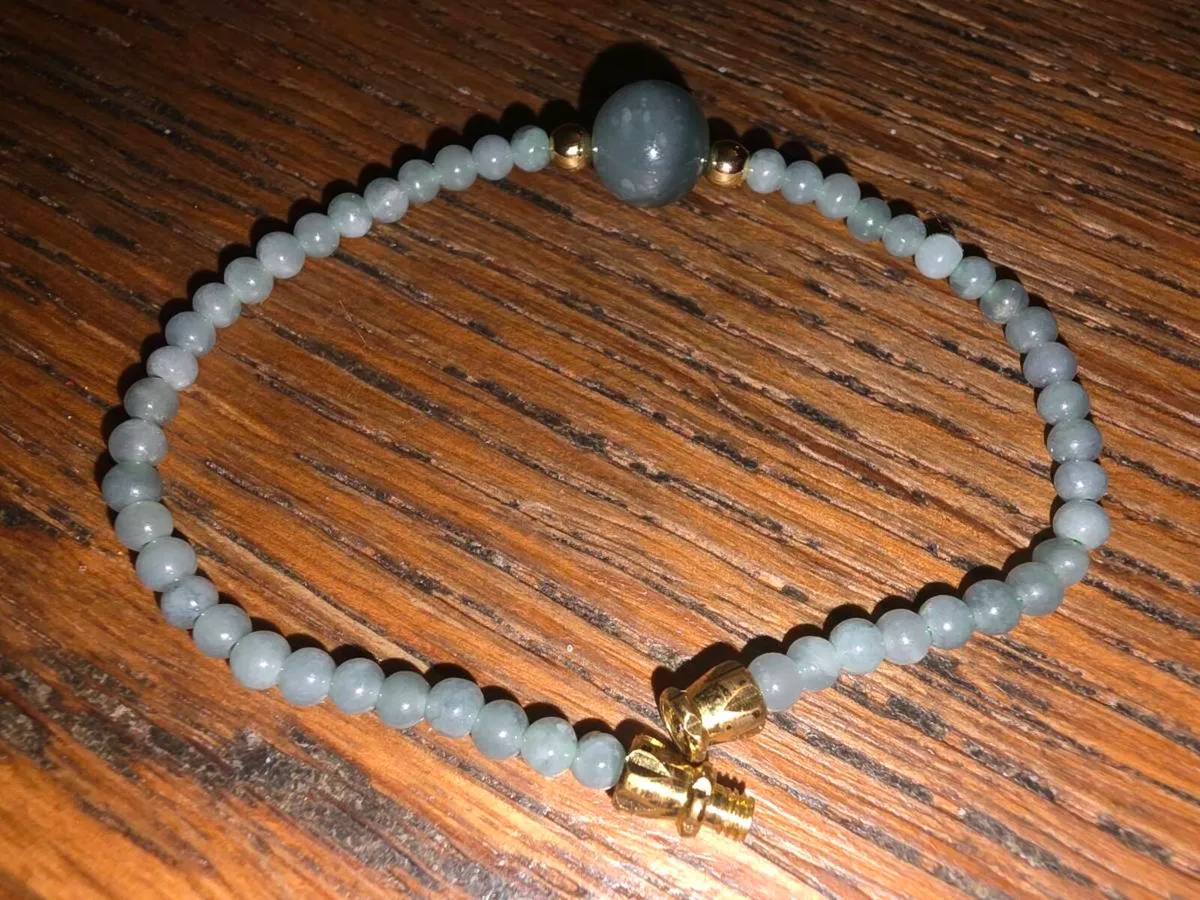 NATURAL GUATEMALA , New Two Tone Jade Bracelet ! - Image 1