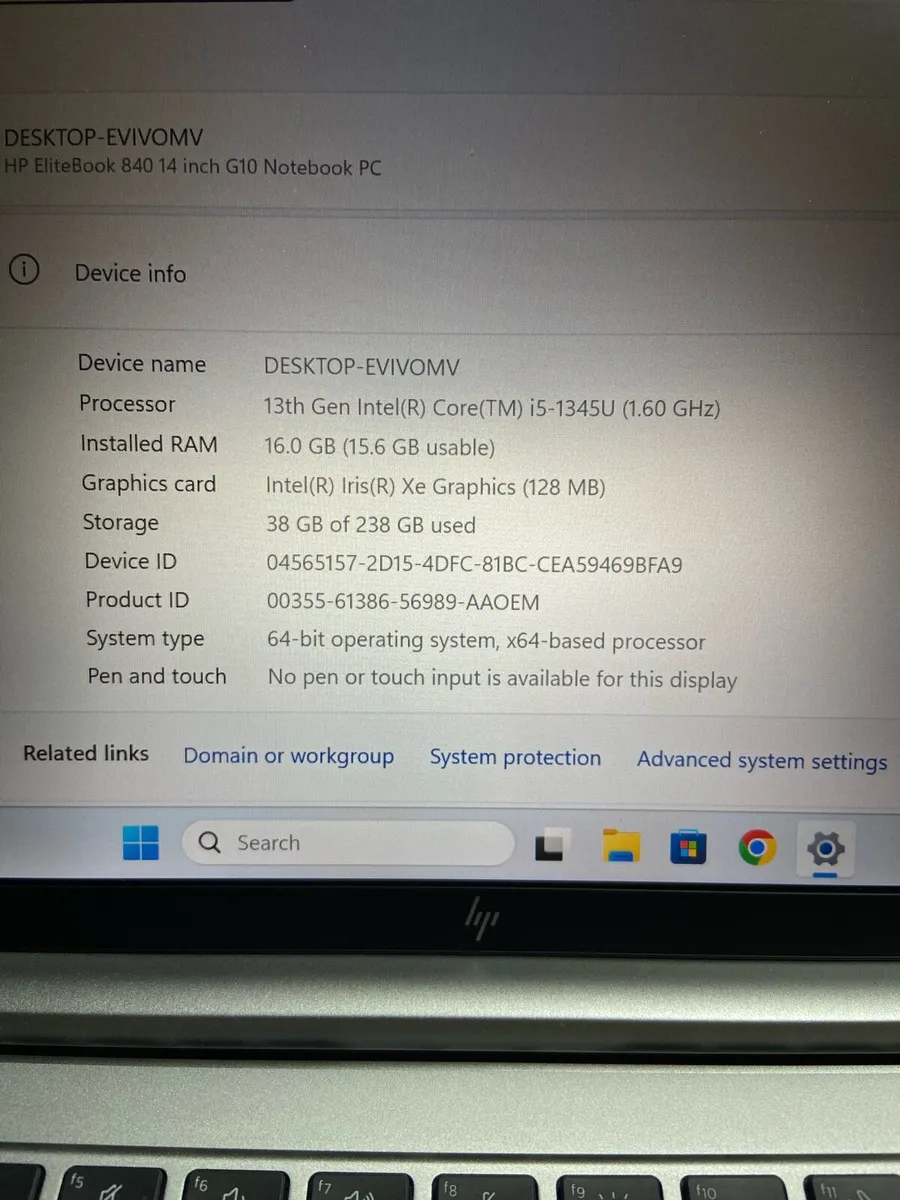 Hp laptop i5 pro 16/256 windows 11 pro - Image 4