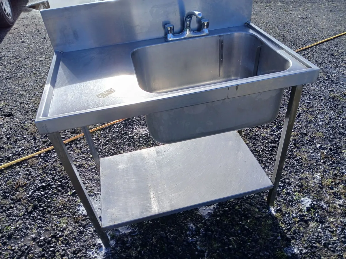 Staneless steel cabbinet sink unit complete - Image 1