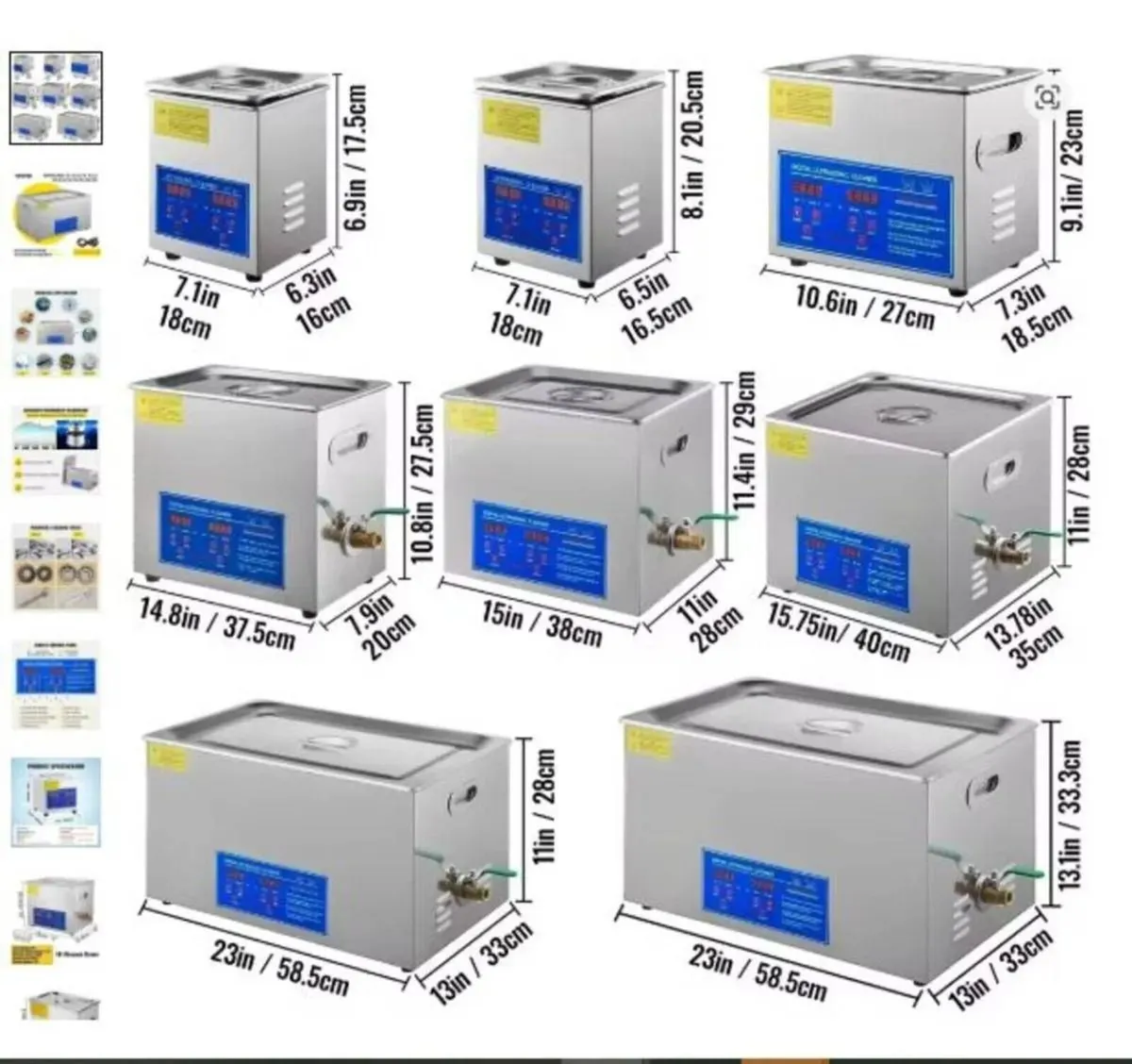 22L Ultrasonic Cleaner with Heater and Timer - Image 3