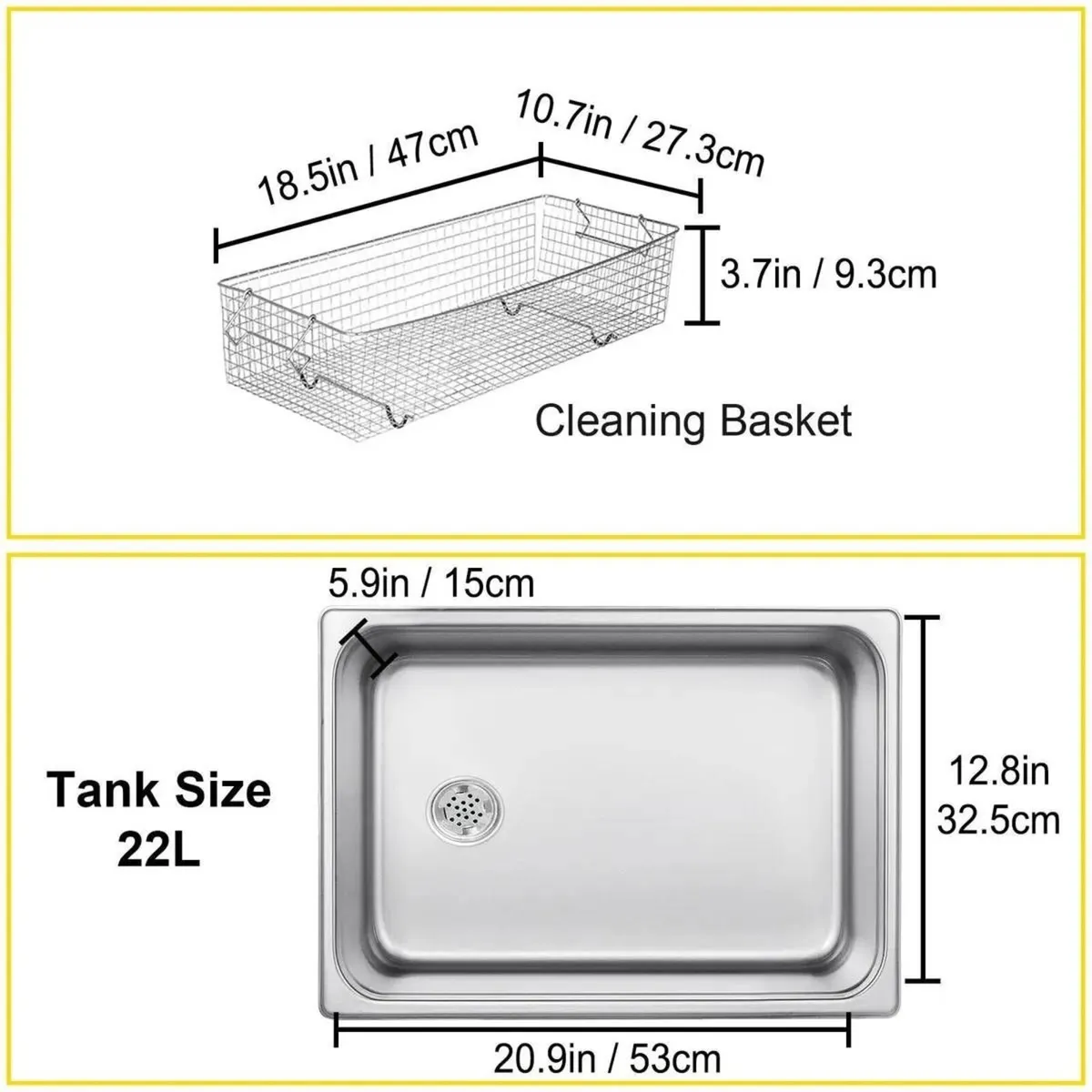 22L Ultrasonic Cleaner Machine with Timer - Image 3