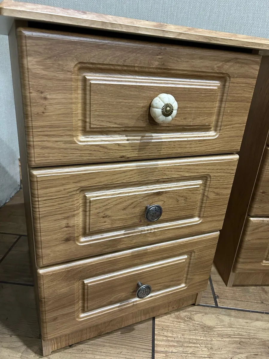 Bedside Lockers x2 - Image 3