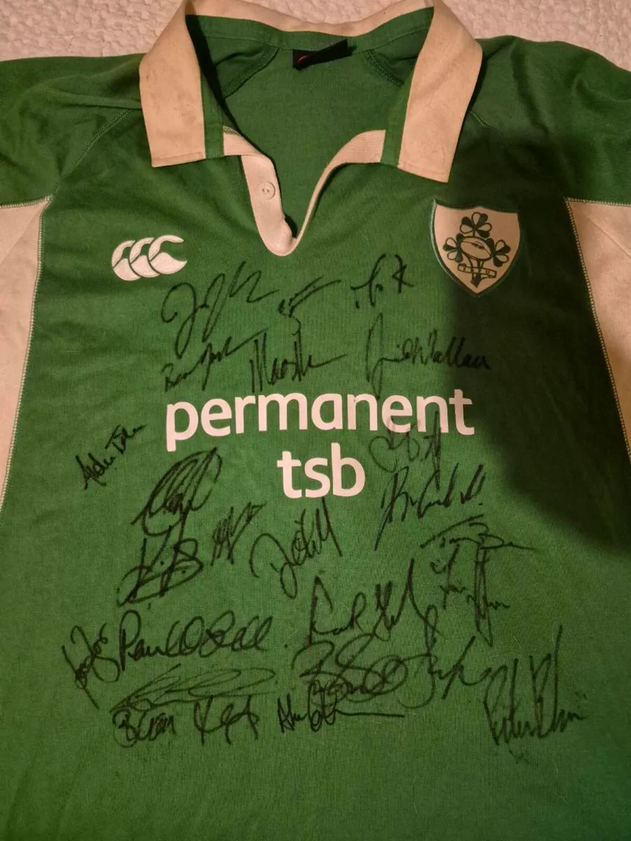 Signed Irish Rugby Jersey