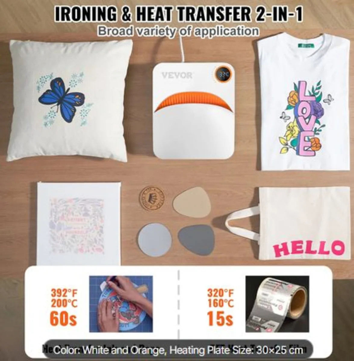 Heat Press 30.5 cm x 25.4 cm Portable Easy Press - Image 3