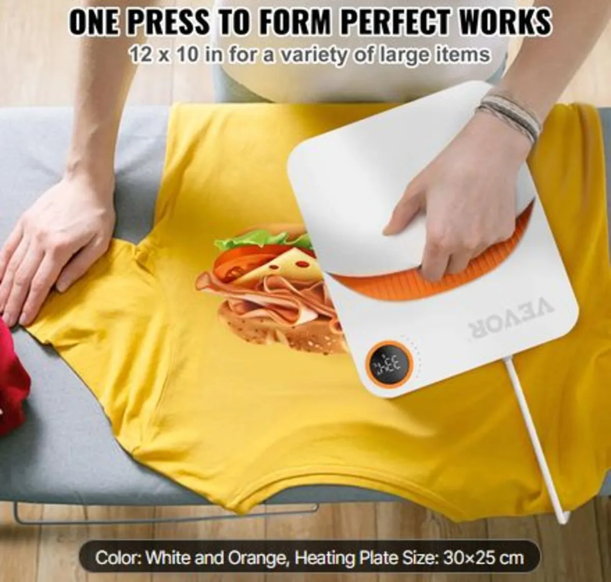 Heat Press 30.5 cm x 25.4 cm Portable Easy Press - Image 2