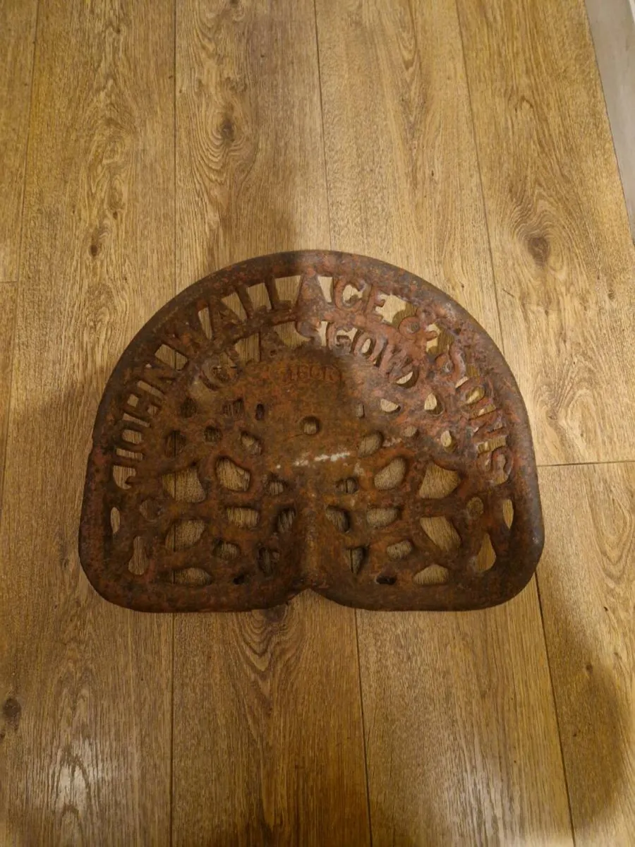 Original John Wallace & sons cast iron seat